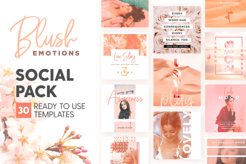 blush-emotions-social-pack