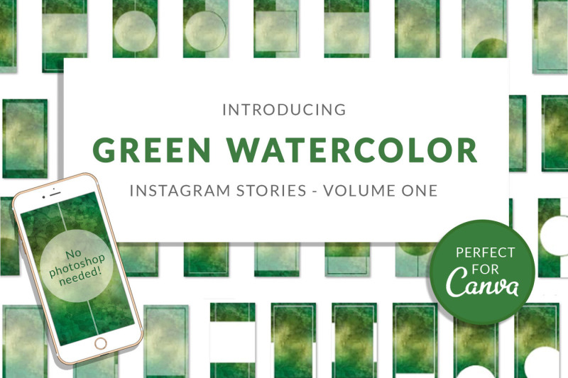 green-watercolor-canva-insta-stories