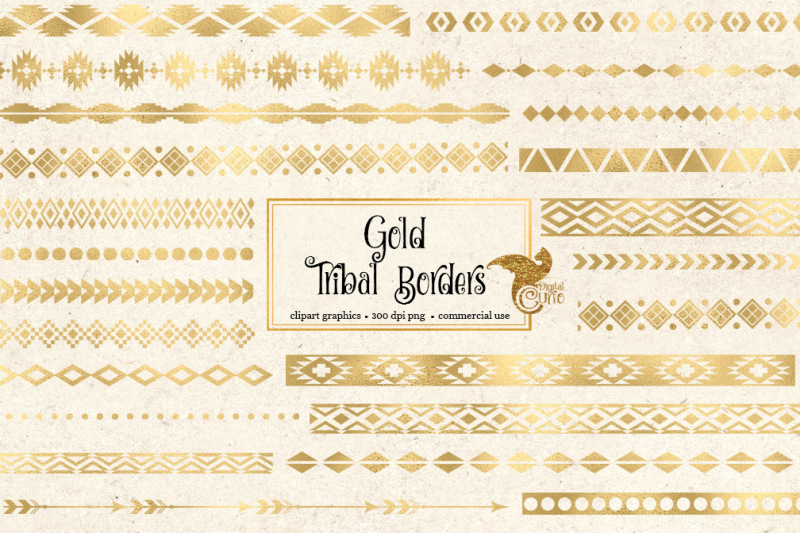 gold-tribal-borders-clipart