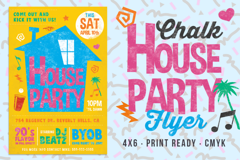 chalk-house-party-90-s-retro-flyer
