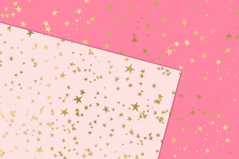 pink-and-gold-star-digital-paper