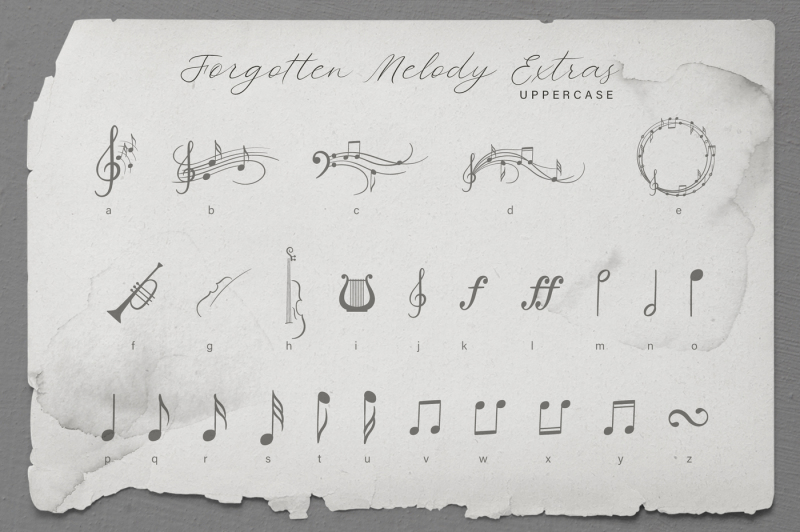 forgotten-melody-font-with-extras
