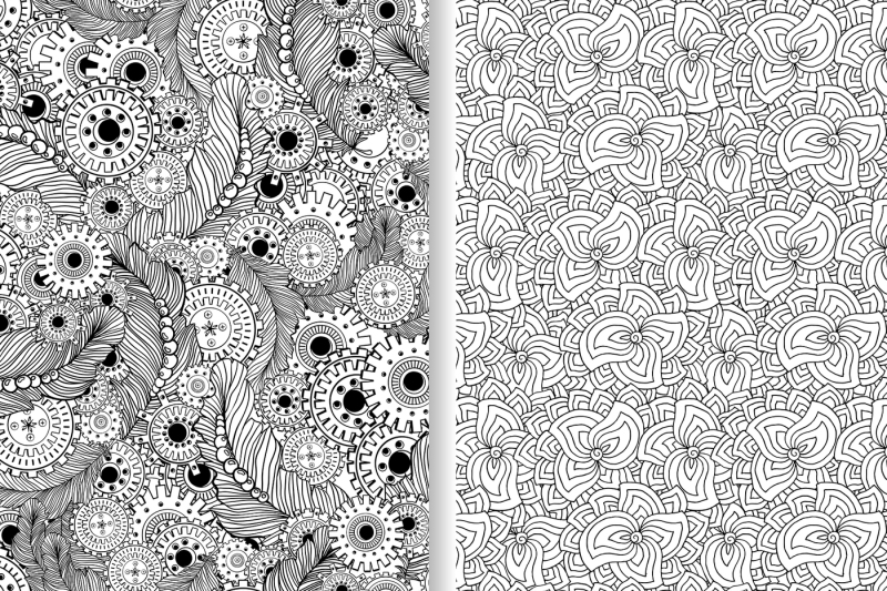 monochrome-patterns-collection