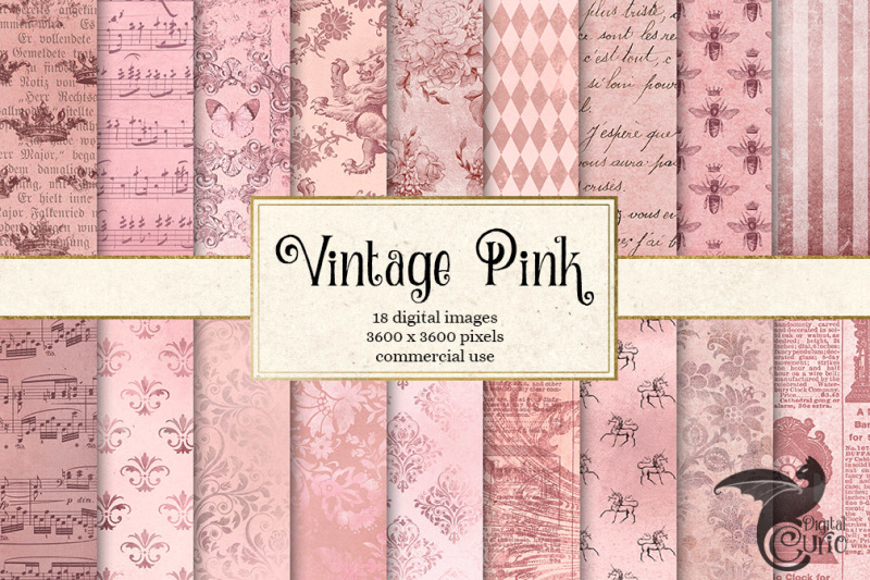 vintage-pink-digital-paper-textures