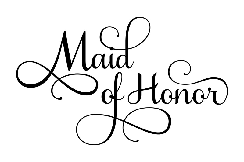 Maid of Honor - SVG PNG EPS By Studio 26 Design Co ...