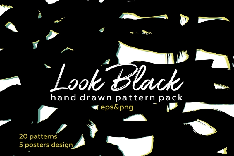 look-black-hand-drawn-brush-pattern