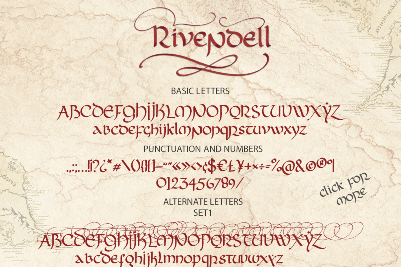 rivendell-full-of-magic-font