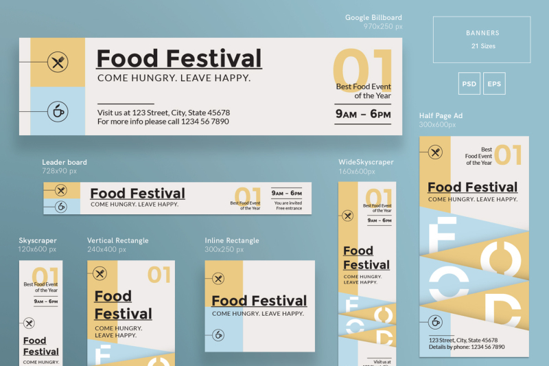 design-templates-bundle-flyer-banner-branding-food-festival