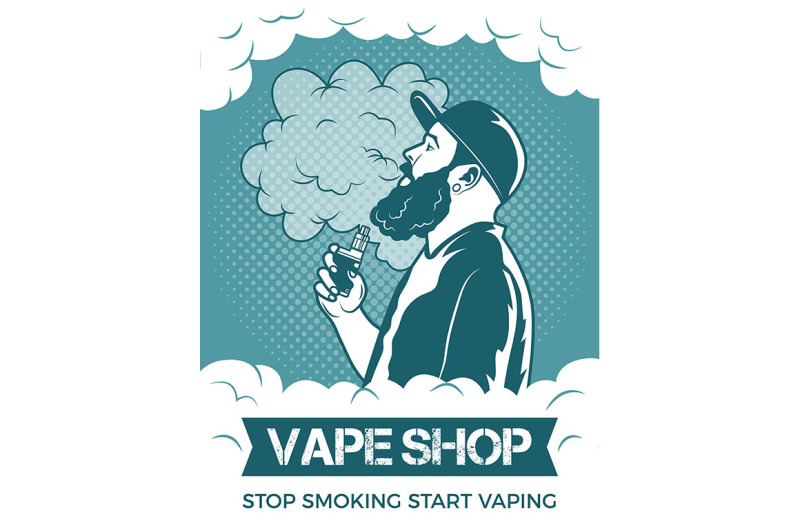 hipster-holding-electronic-cigarette-he-smoking-and-make-vapor