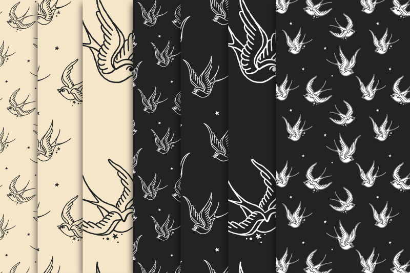 swallow-seamless-vector-pattern