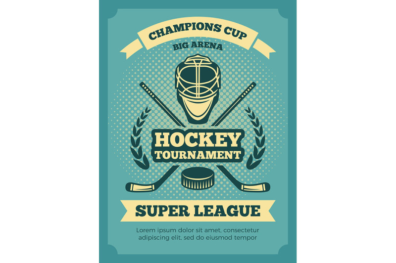 vector-vintage-poster-of-hockey-championships
