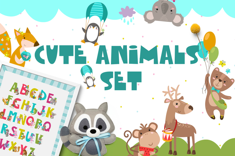 cute-animals-set