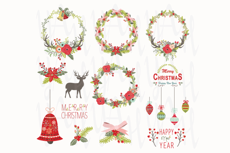 christmas-wreath-elements