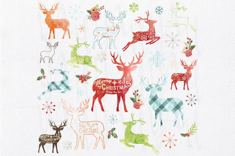 watercolor-christmas-reindeer-design