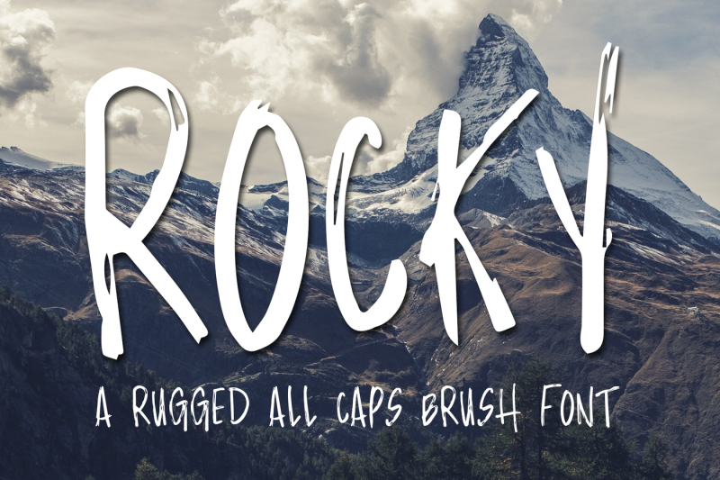 rocky-brush-font