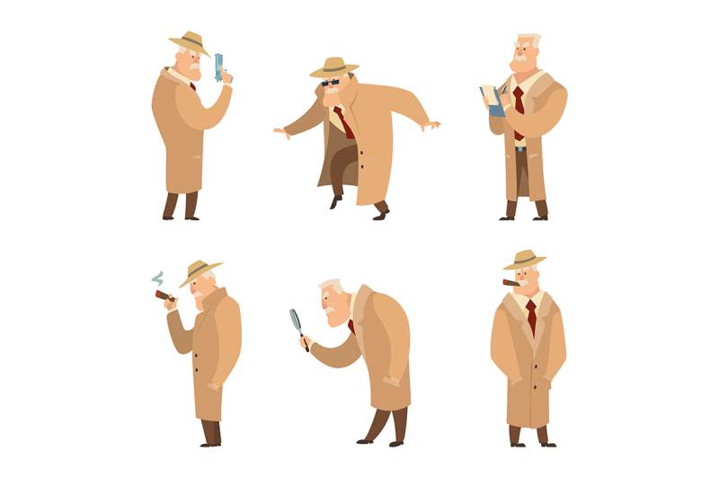policeman-or-detective-search-criminal-vector-set-of-funny-characters