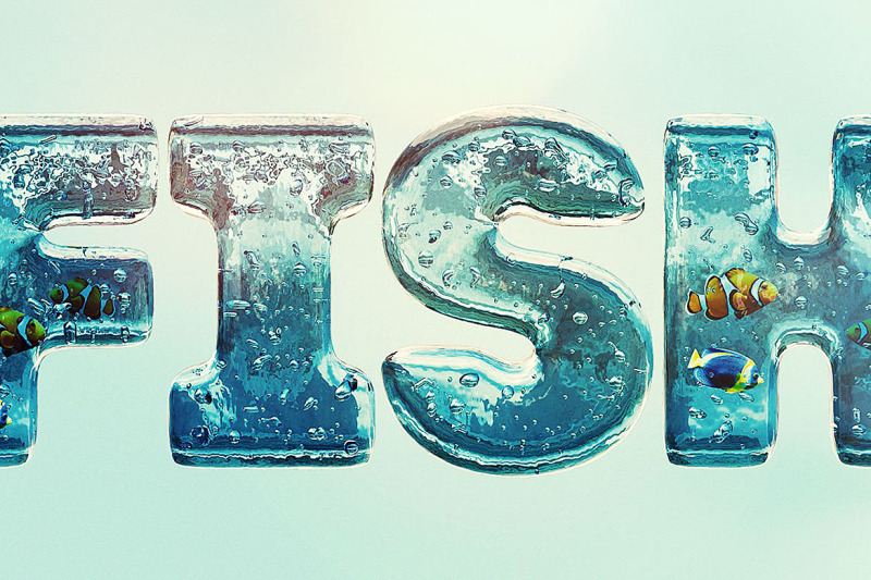 aqua-3d-lettering