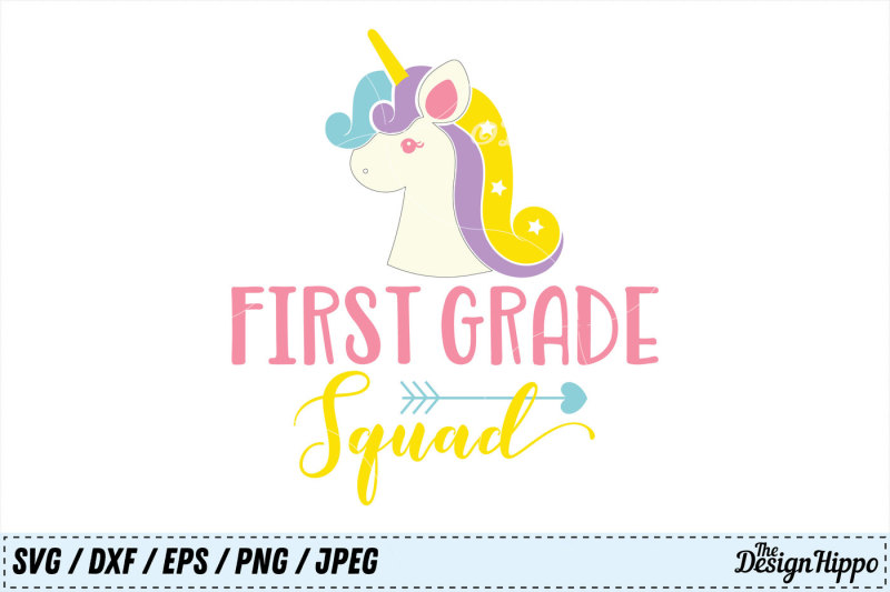 first-grade-squad-svg-unicorn-svg-back-to-school-png-dxf-cut-files