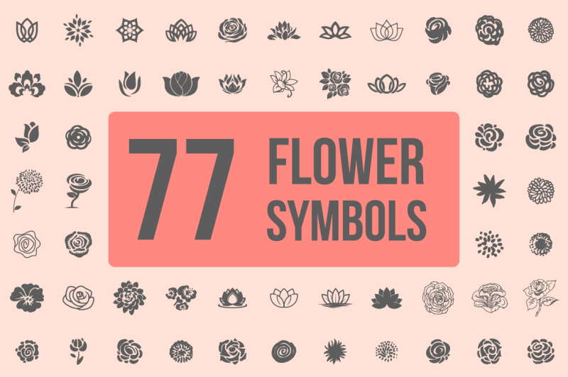 a-pack-of-77-decorative-flower-symbols-set