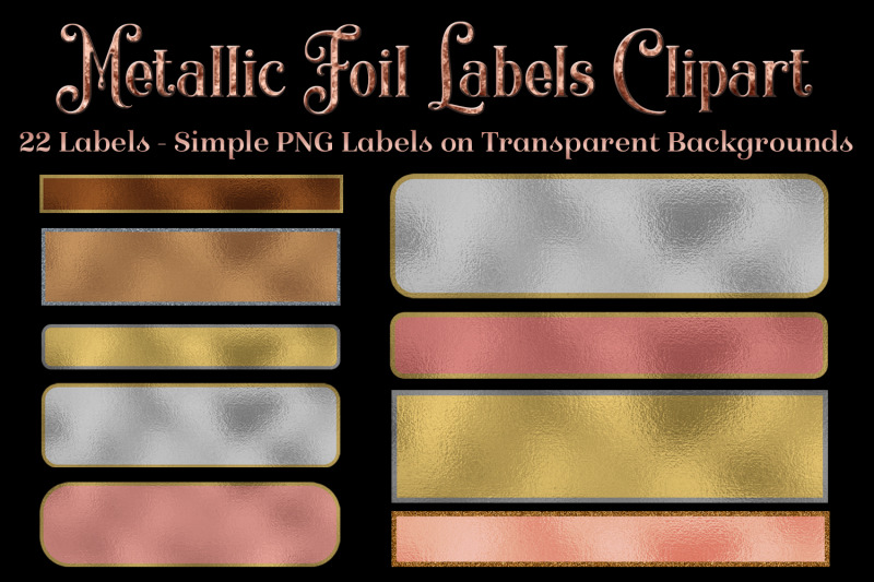 metallic-foil-labels-clipart
