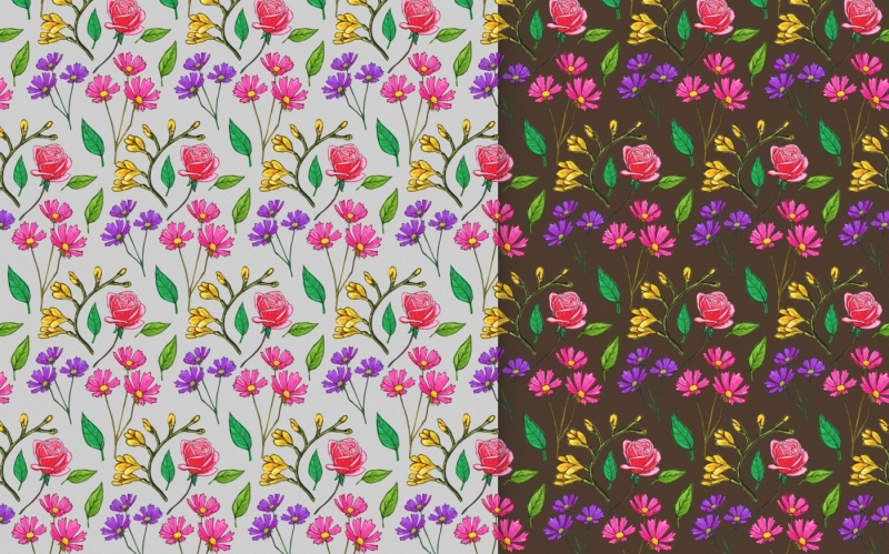 drawn-flower-patterns-and-elements