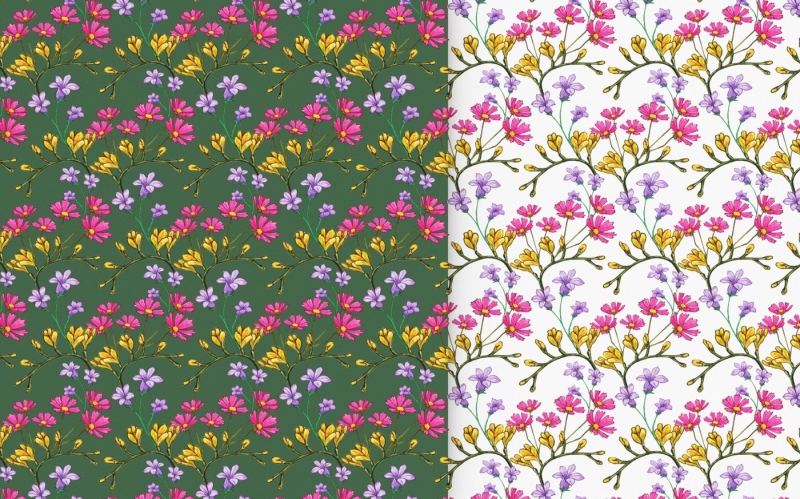 drawn-flower-patterns-and-elements