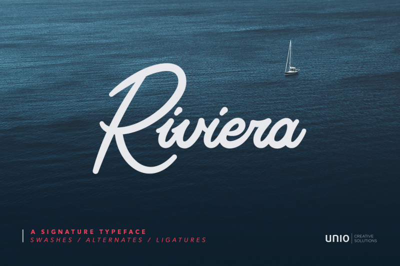 riviera-signature-font