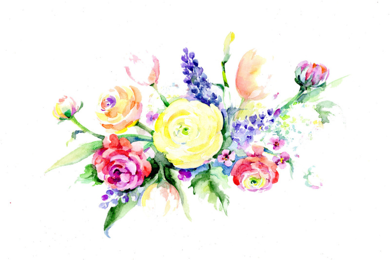 bouquet-summer-flowers-png-watercolor-set