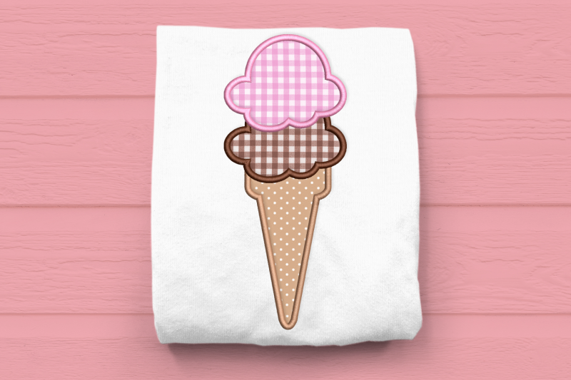 ice-cream-double-scoop-applique-embroidery