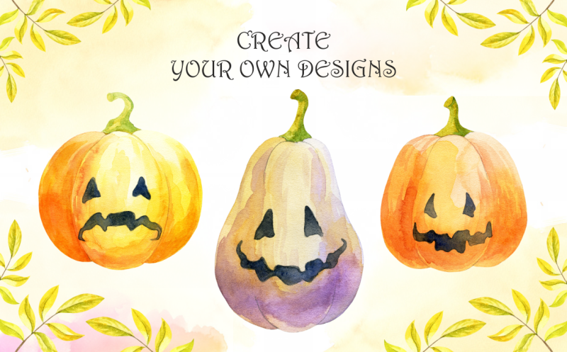 little-witches-halloween-watercolor-clip-arts-and-seamless-patterns