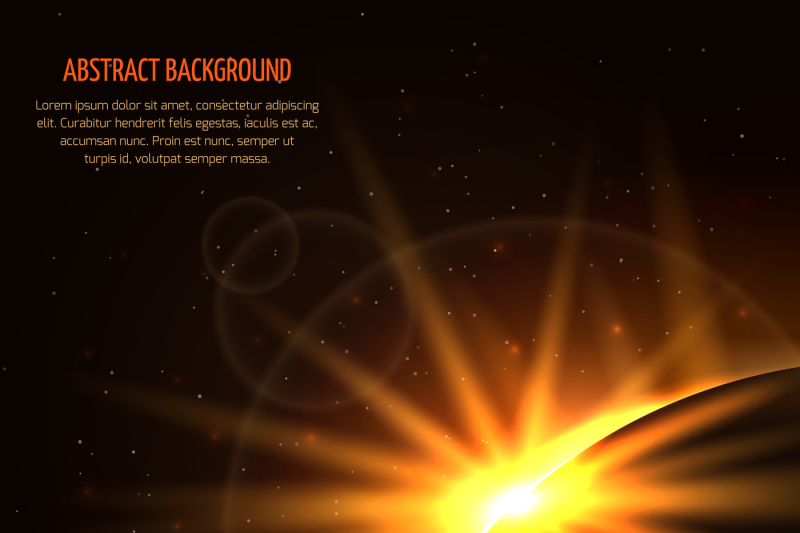 sunrise-vector-space-background