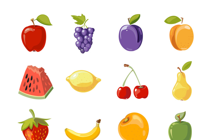 fruit-icons-in-cartoon-style