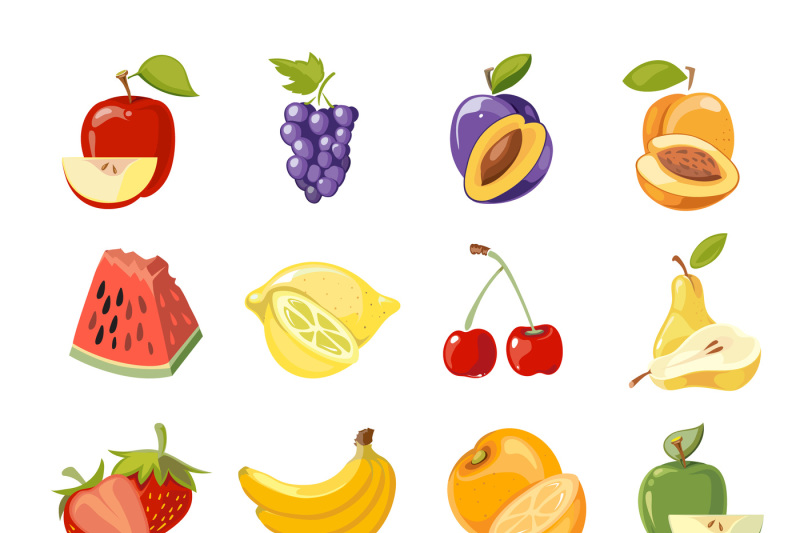 vector-juicy-fruits-collection