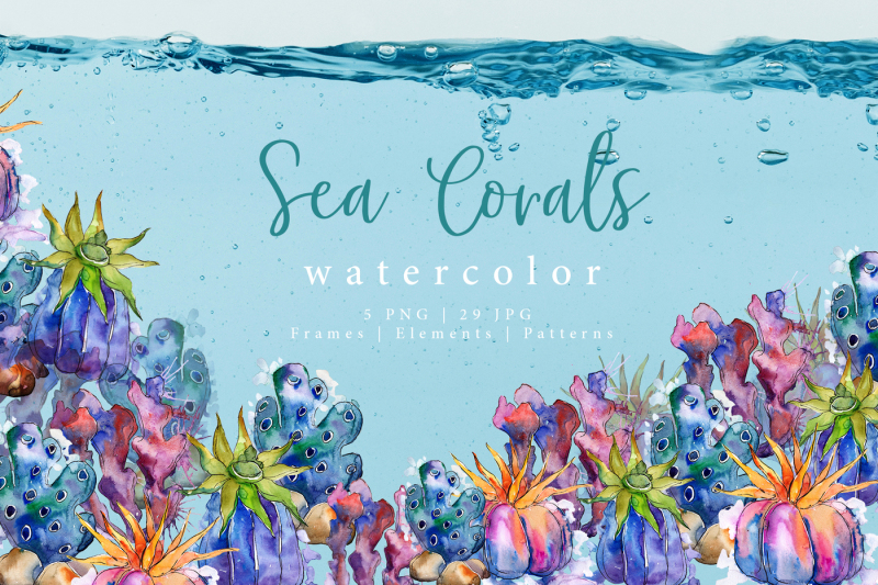 sea-corals-watercolor-png-set-nbsp