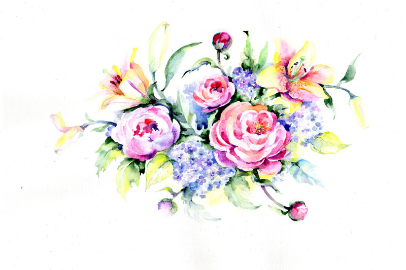 holiday-bouquet-flowers-png-watercolor-set