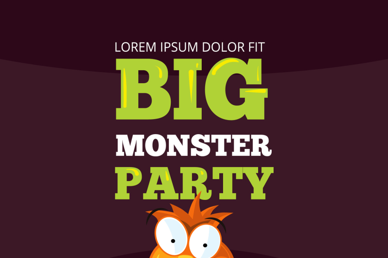 monster-party-card-invitation-poster-backdrop-vector-template