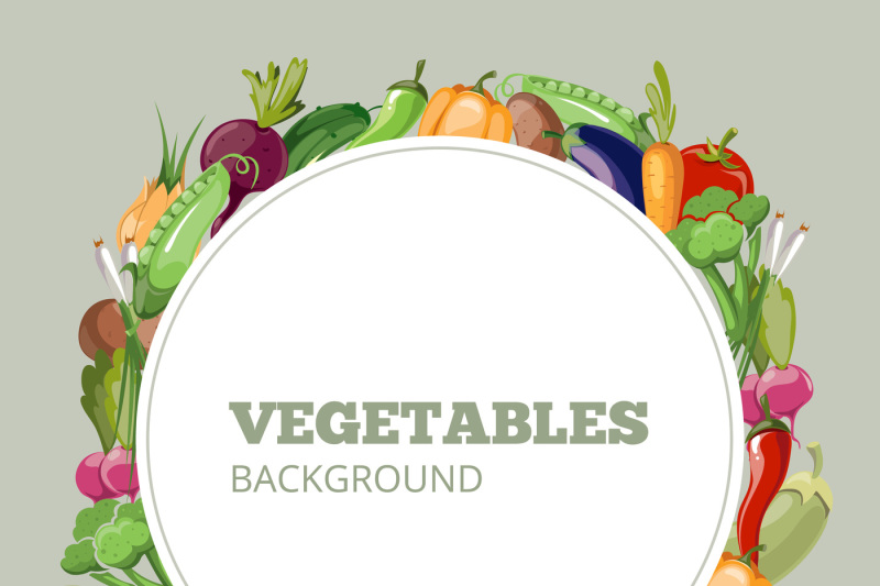 eco-food-menu-with-cartoon-vegetables-vector-emblem-for-organic-shop