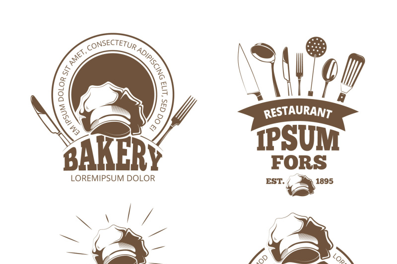 restaurant-menu-design-vector-labels-emblems-badges-logos