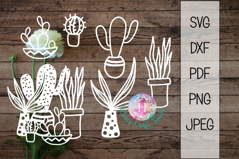 Download Cactus succulent SVG DXF PDF JPEG PNG Clipart By Helens ...