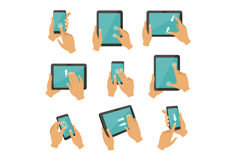 illustrations-of-gestures-to-control-different-devices-tablets