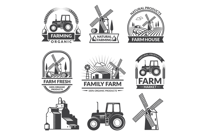 vector-set-of-farm-logos