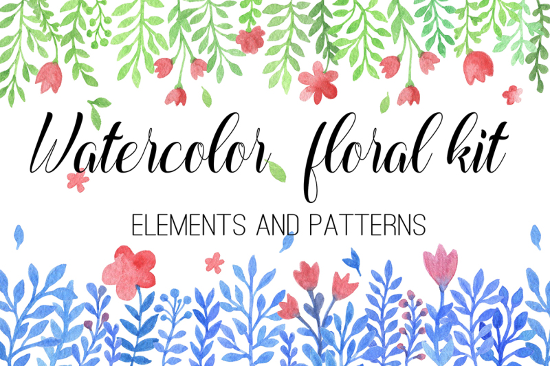 watercolor-floral-kit