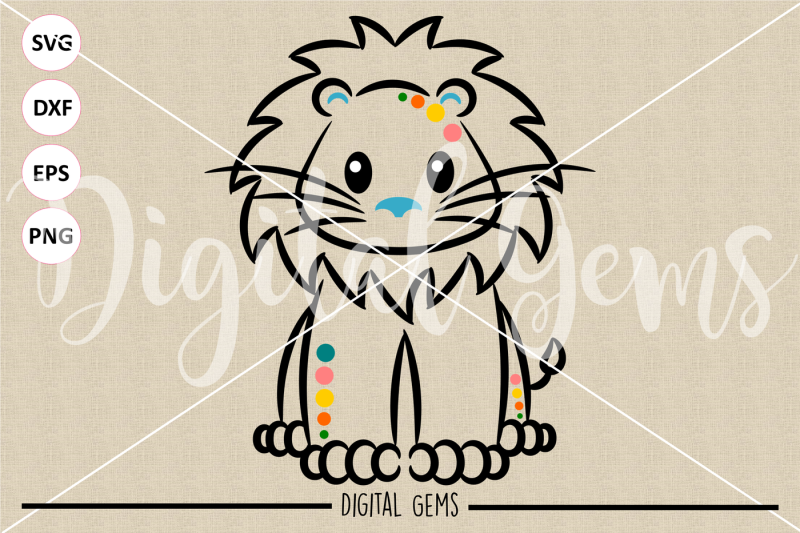 lion-svg-dxf-eps-png-file