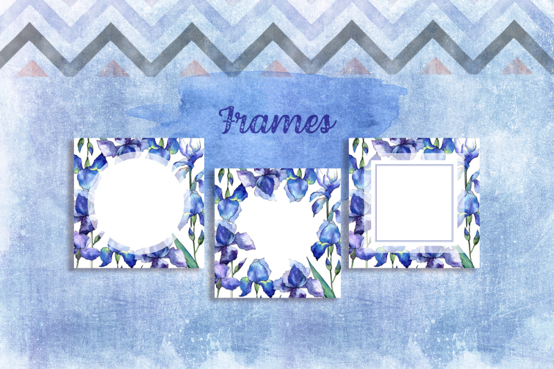 nice-blue-irises-png-watercolor-set