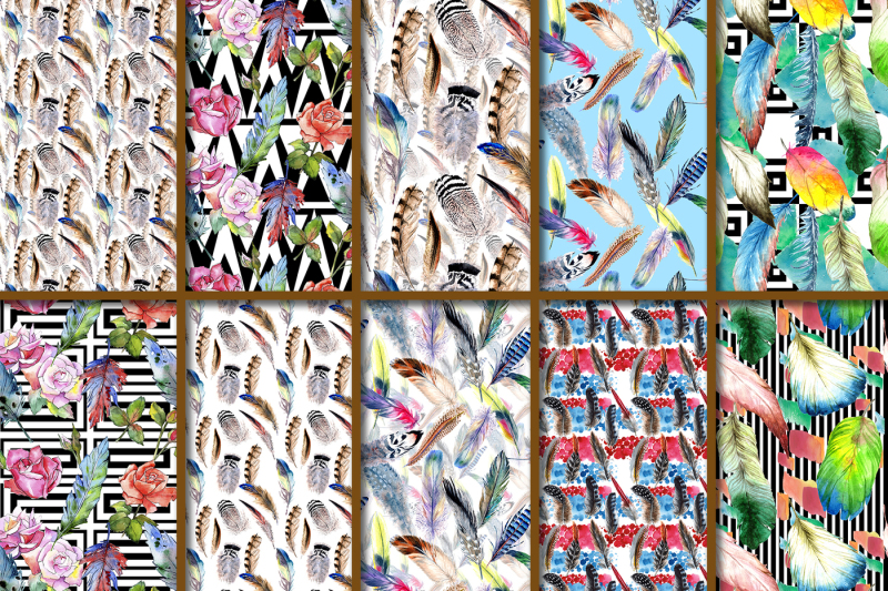 100-patterns-of-feather-jpg-watercolor-set