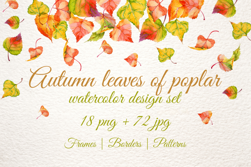 autumn-leaves-of-poplar-png-watercolor-set