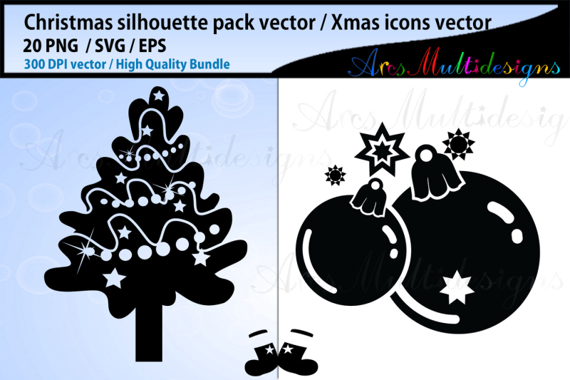 x-mas-svg-silhouettes-christmas-svg-silhouette-bundle-xmas-icon