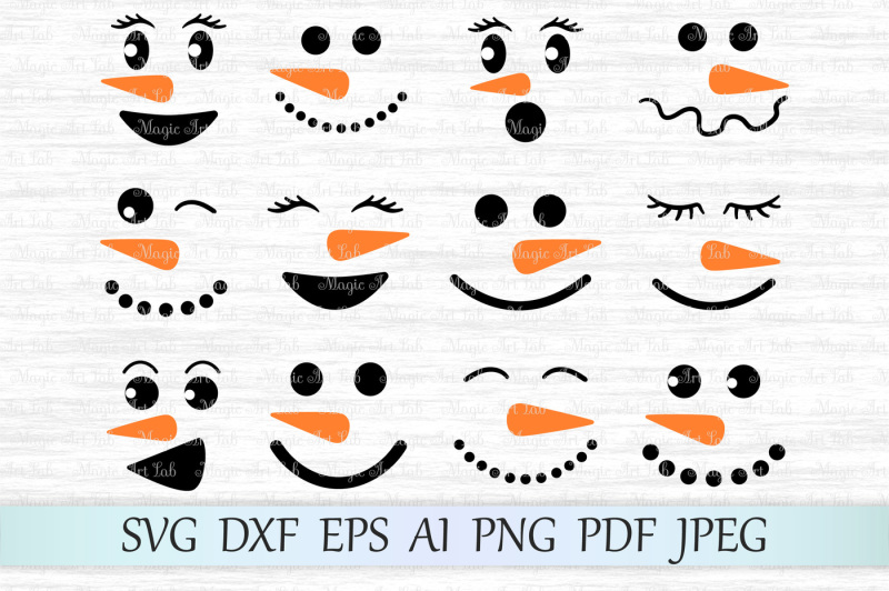 Snowman SVG, Snowman faces SVG, Christmas SVG, Happy new year SVG Free
SVG CUt Files