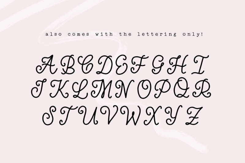 handwritten-monogram-font-four-styles