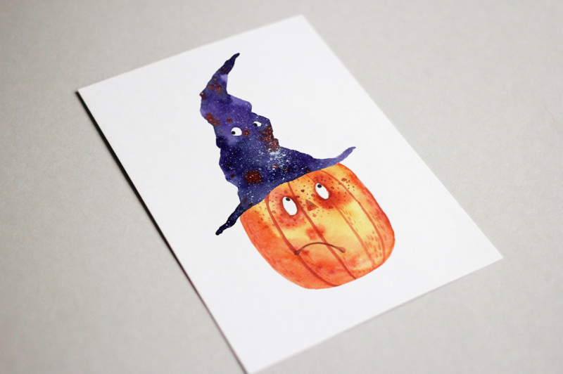 the-mad-halloween-watercolor-clip-art-set